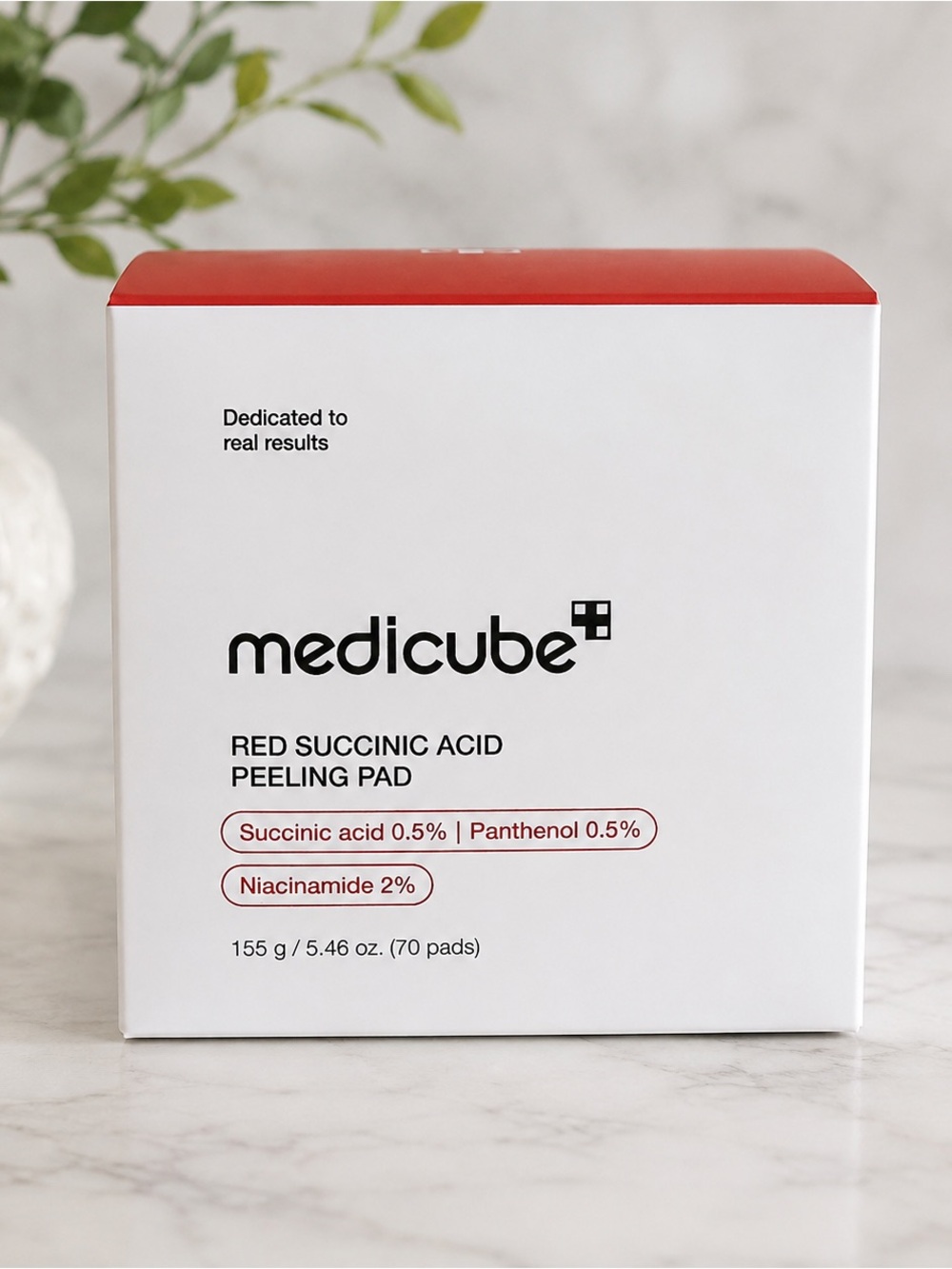 NEW! Medicube Red Succinic Acid Peeling Pads 70ct Acne Exfoliating